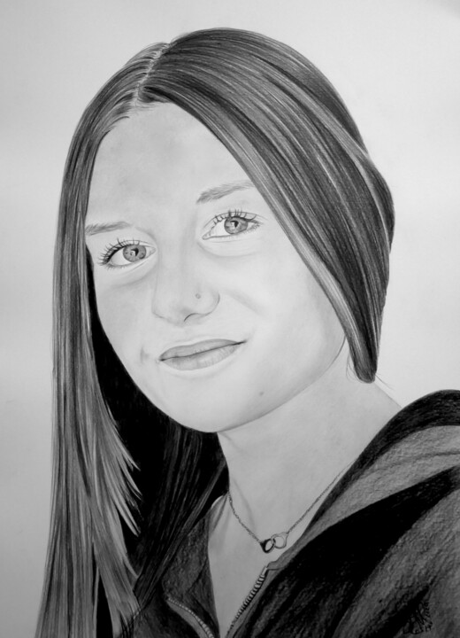 Portraitiste 图画, 16.5x11.8 in