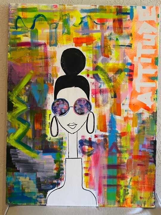 Mujer Latina 绘画, 31.5x23.6 in