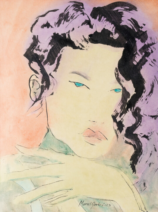 Face 绘画, 18.5x13.8 in
