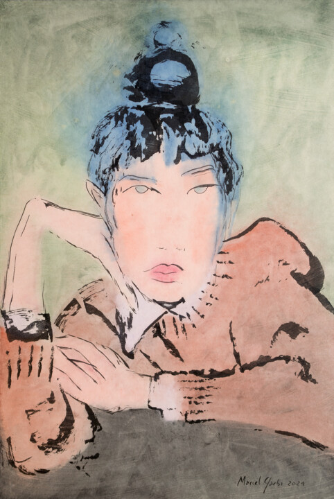 绘画,  27.6x18.5 in 