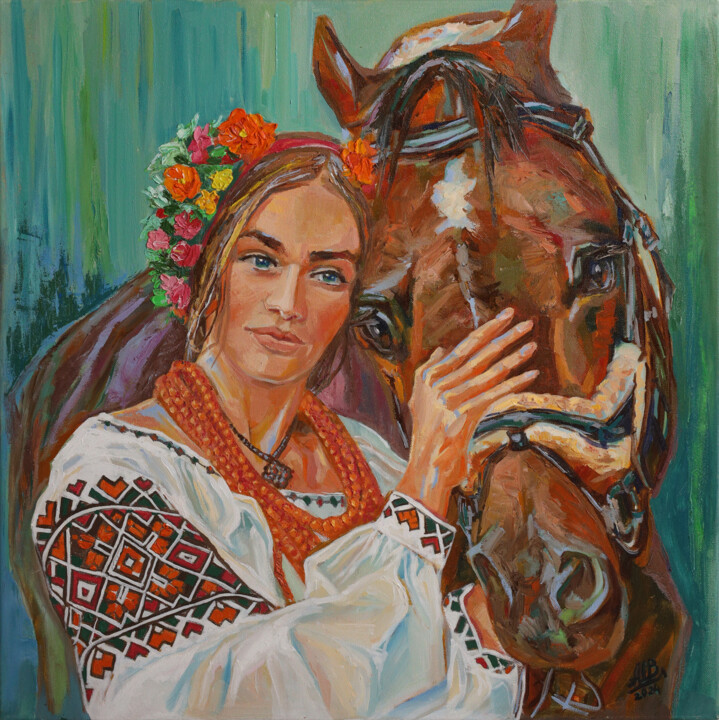 제목이 "Waiting and hope"인 미술작품 Vladyslava Shokha로, 원작, 기름