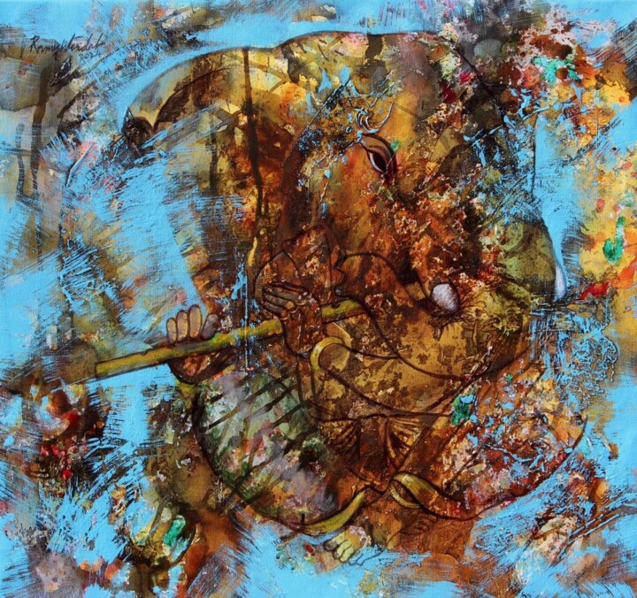 Ganesh - 10 绘画, 29.5x29.5 in