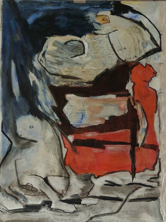Monstres 绘画, 35.8x27.2 in