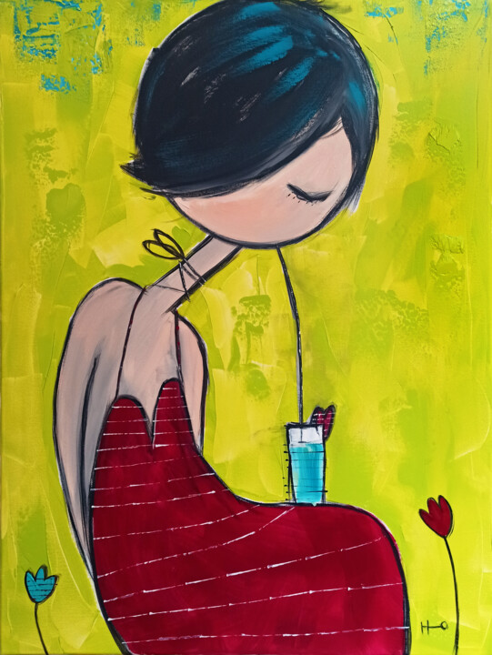 Fraise 绘画, 31.5x23.6 in