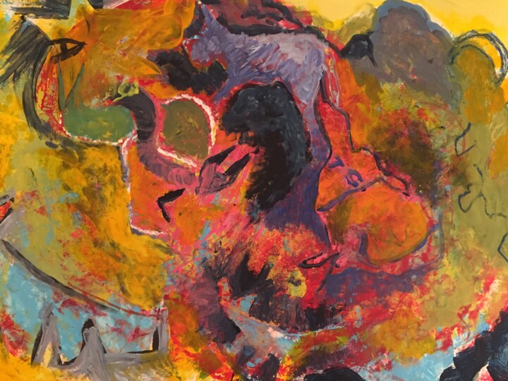 绘画 标题为“TOURBILLON” 由Isabelle Scheidt, 原创艺术品, 丙烯