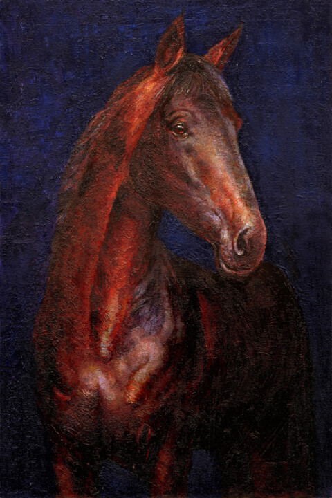 Fire horse 绘画, 24x16 in