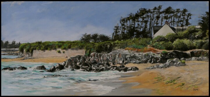 Plage de Port creux Disegno, 9,1x19,7 in