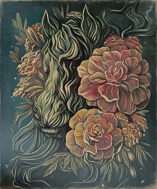 Spirit of wild Herbs 绘画, 23.6x19.7 in