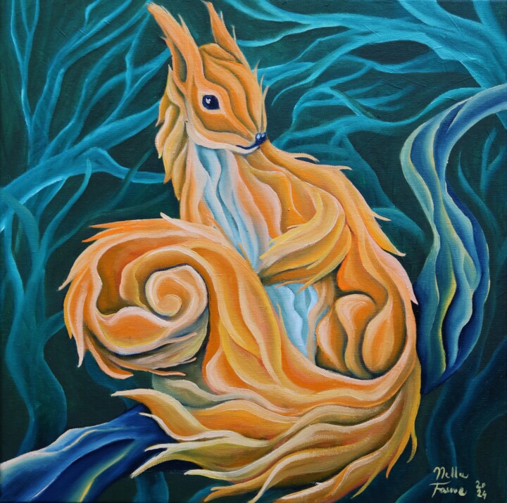 绘画,  15.8x15.8 in 