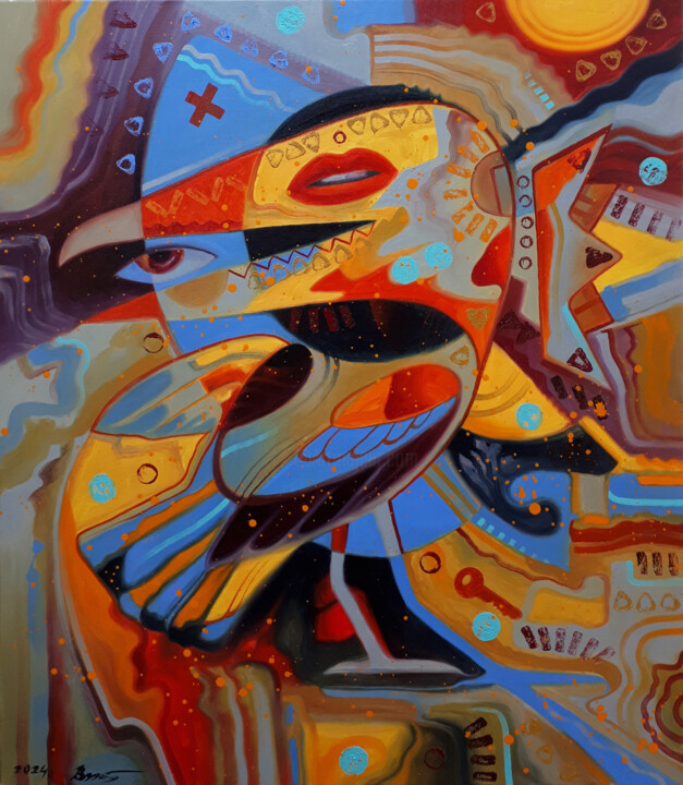 Intentions 绘画, 31.5x27.6 in
