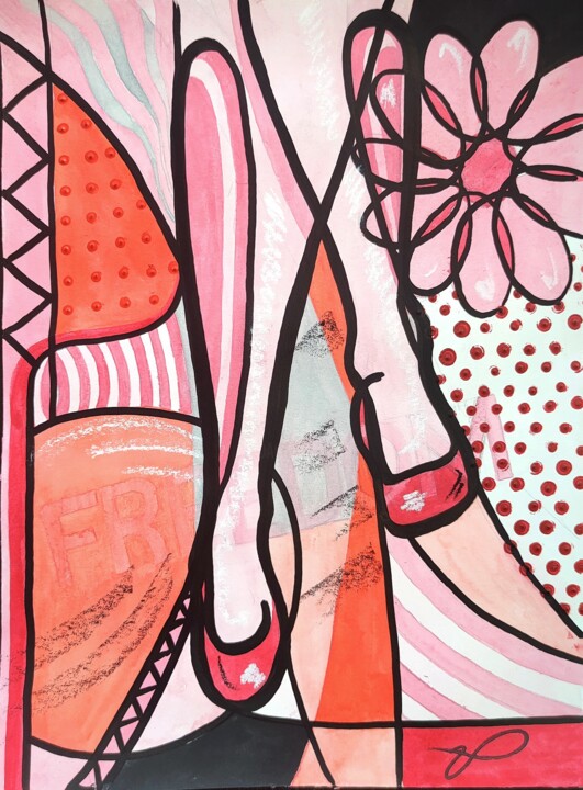 Painting titled "FREEDOM" by Ulisses Pereira, Original Artwork, Watercolor
