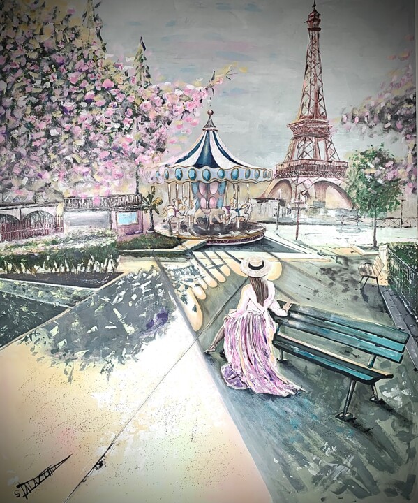 Voyage en carrousel Malarstwo, 88,6x72,8 in