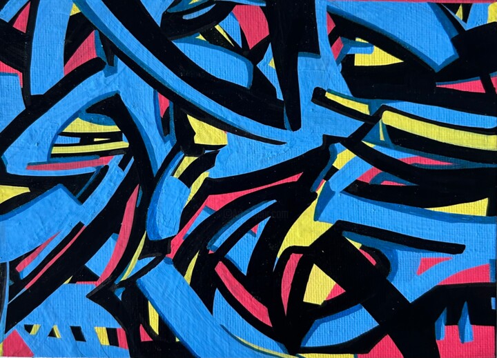 The OctoBlues 绘画, 5.2x7.2 in