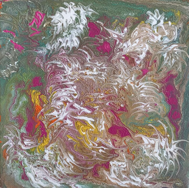 CHAMP ABSTRAIT Painting, 12x12 in