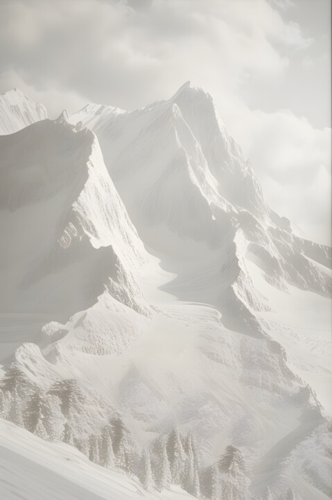 「Mountain landscape.…」というタイトルの絵画 Evgenia Dyvakinaによって, オリジナルのアートワーク, オイル