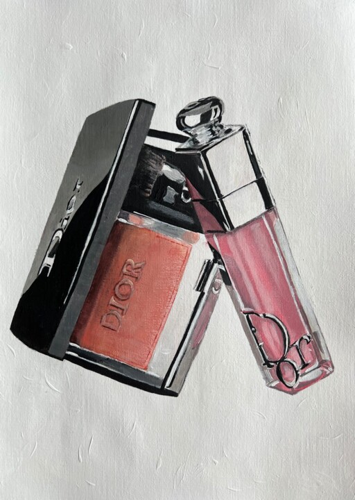 The Glamour with Dior 绘画, 11.7x8.3 in
