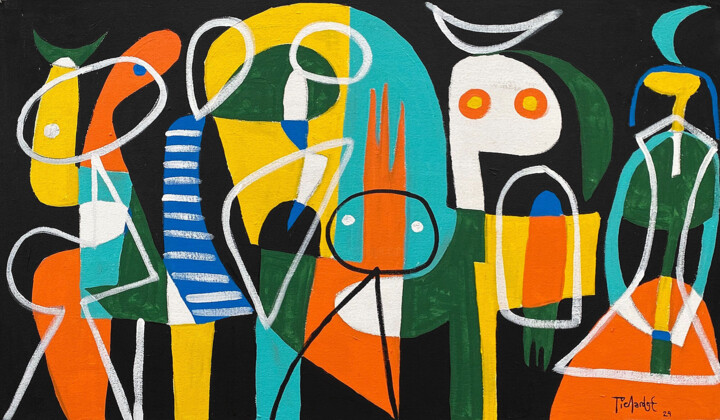 Desfile 绘画, 21.7x35.4 in