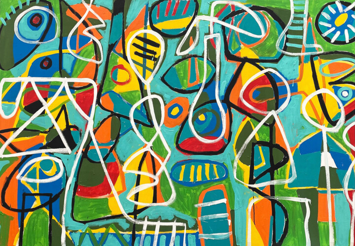 绘画,  53.2x78.7 in 