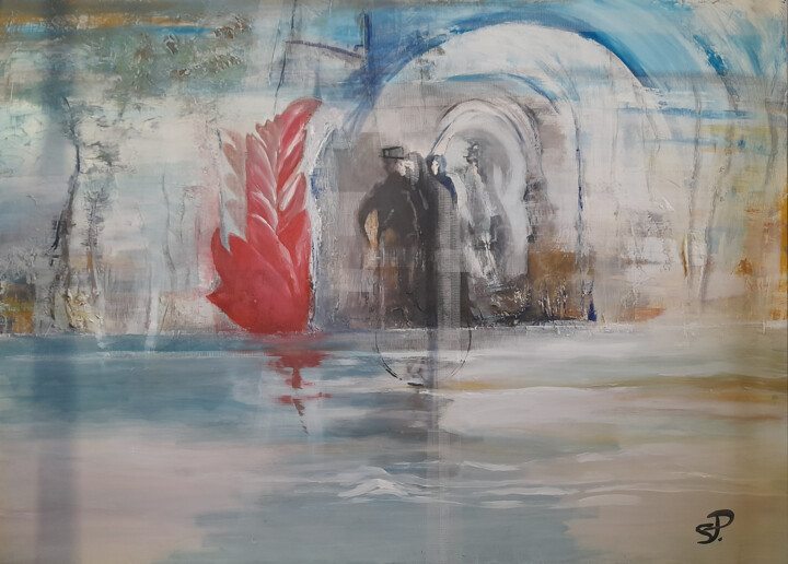 DI PASSAGGIO 绘画, 47.2x66.9 in