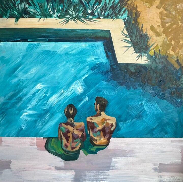 You&me at 8.26AM Painting, 27.6x27.6 in