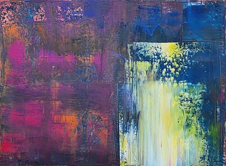 Peinture intitulée "Lumière" par Valérie Blum (Valery), Œuvre d'art originale, Acrylique Monté sur Châssis en bois