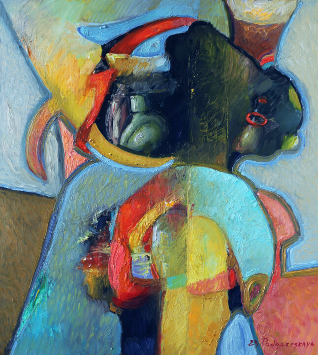 Transformation-#4 绘画, 23.6x21.7 in