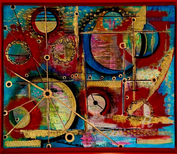 Le temps est illusoire 绘画, 17.7x21.7 in