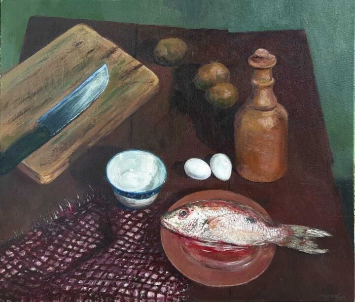 The Meal 绘画, 24x28 in