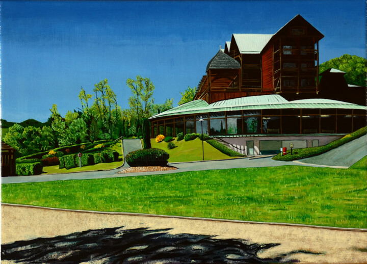 Les thermes de Cransac Pittura, 13x18,1 in