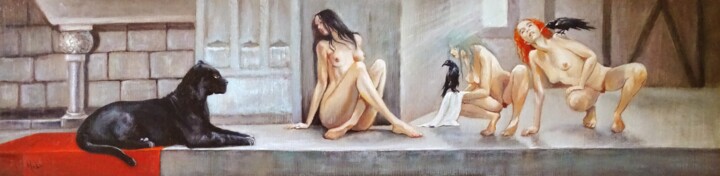 🖤Alchimie 🖤Alchemy Schilderij, 13x52,4 in