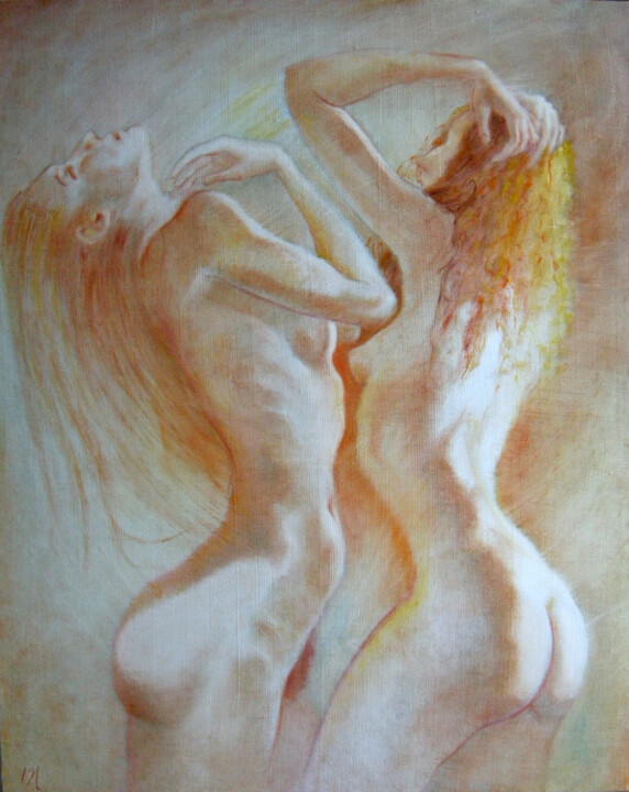 💛Noce de Nacre 💛Marriage of Shell Schilderij, 31,9x25,6 in