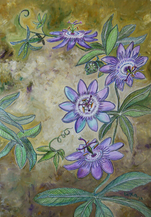 Dance of the Passionflower 图画, 16.5x11.8 in