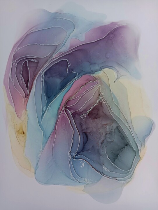 Abstração 绘画, 12.6x8.9 in