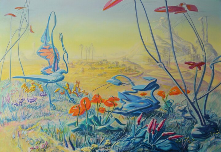 绘画,  31.9x45.7 in 