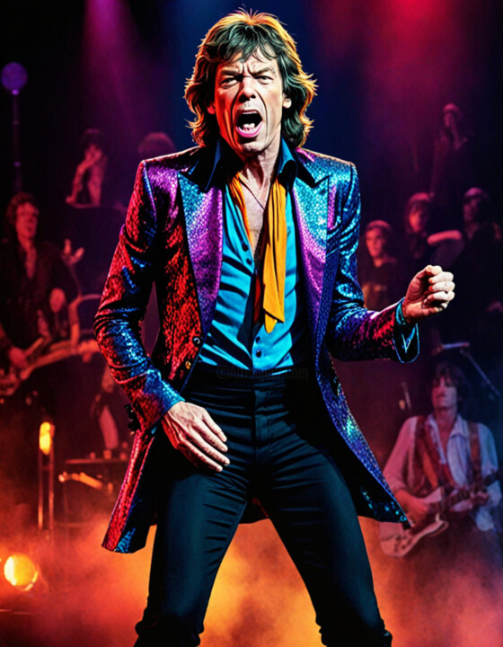 Mick Jagger 数字艺术