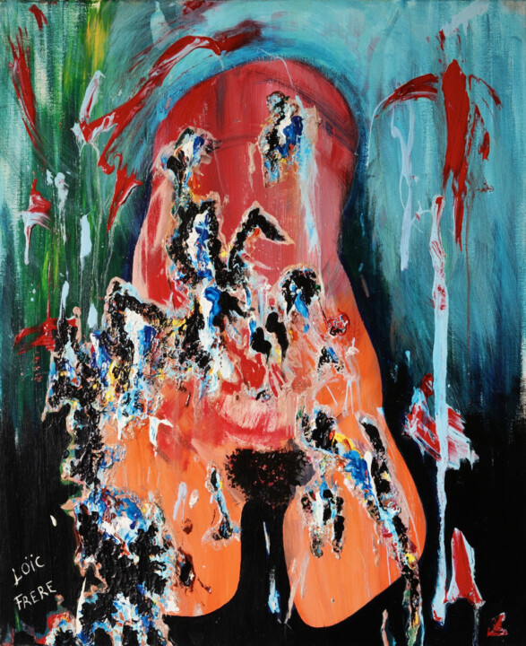 N° 298 - Femme dans l'eau 绘画, 24x19.7 in