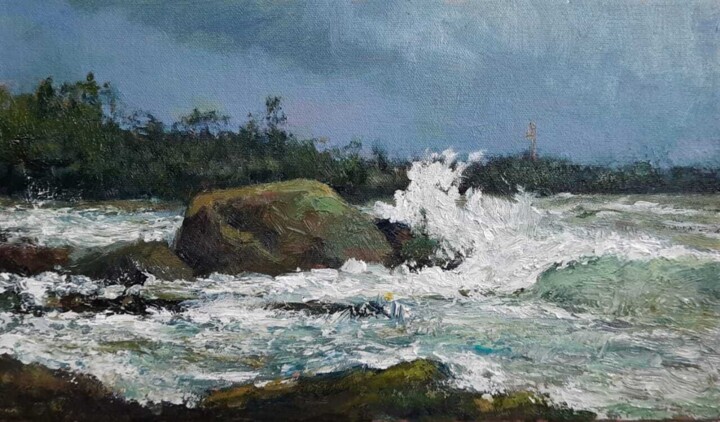 The Sea Breeze 绘画, 8x14 in