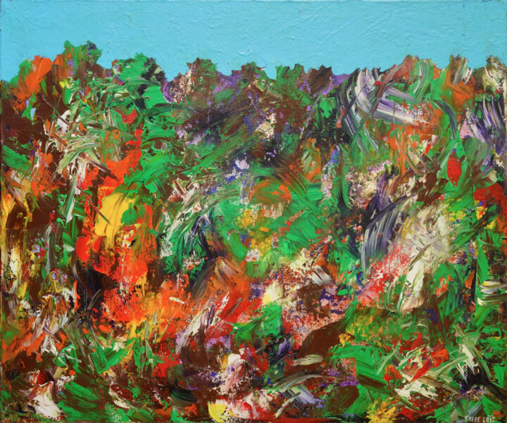 N° 64 - Forêt exotique 绘画, 18.1x21.7 in