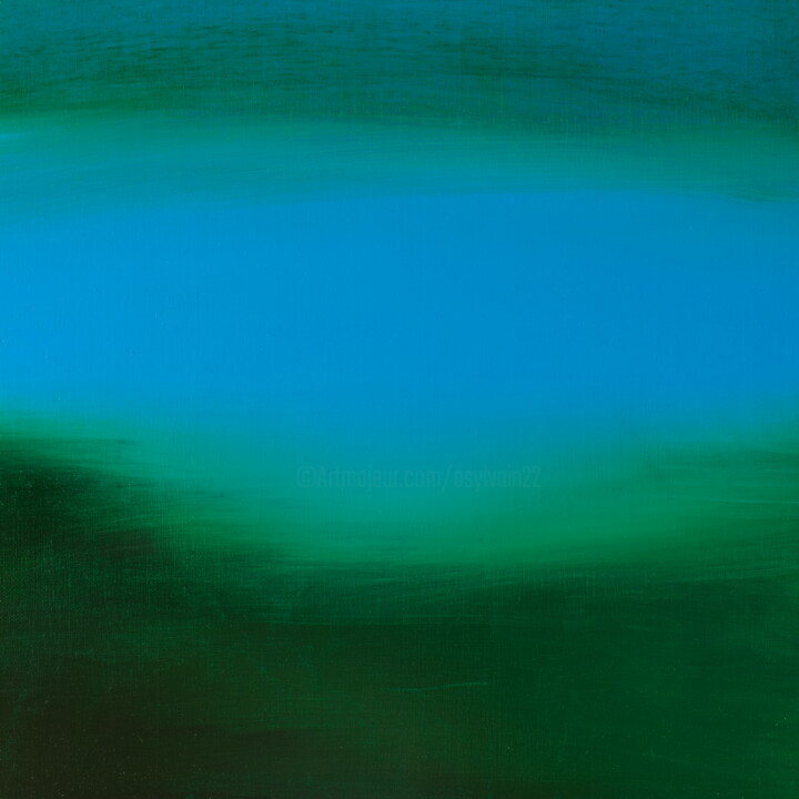 un silence aprés la pluie 绘画, 15.8x15.8 in