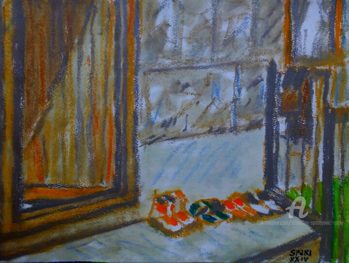 La deuxieme de mes deuxieme mille images 绘画, 7.9x11.8 in