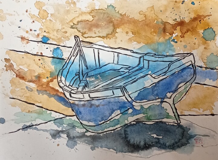 au Maroc 绘画, 8.3x11.7 in