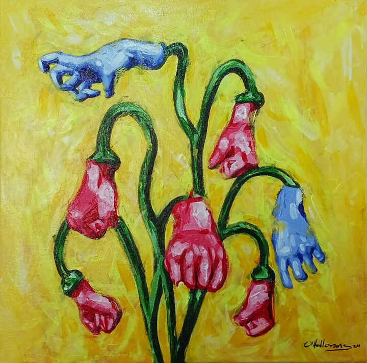 Testaruda primavera Painting, 19.7x19.7 in