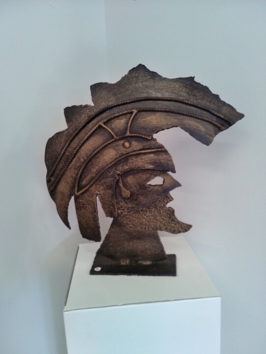 Guerrier Grec 雕塑, 18.9x17.7 in