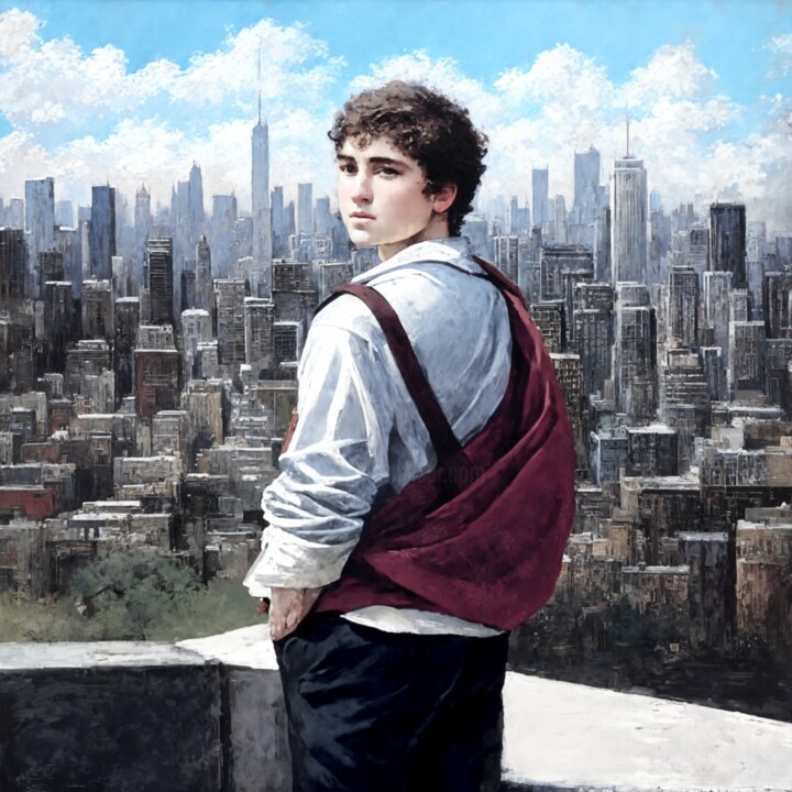 Urban Wonder 绘画, 34.7x34.7 in