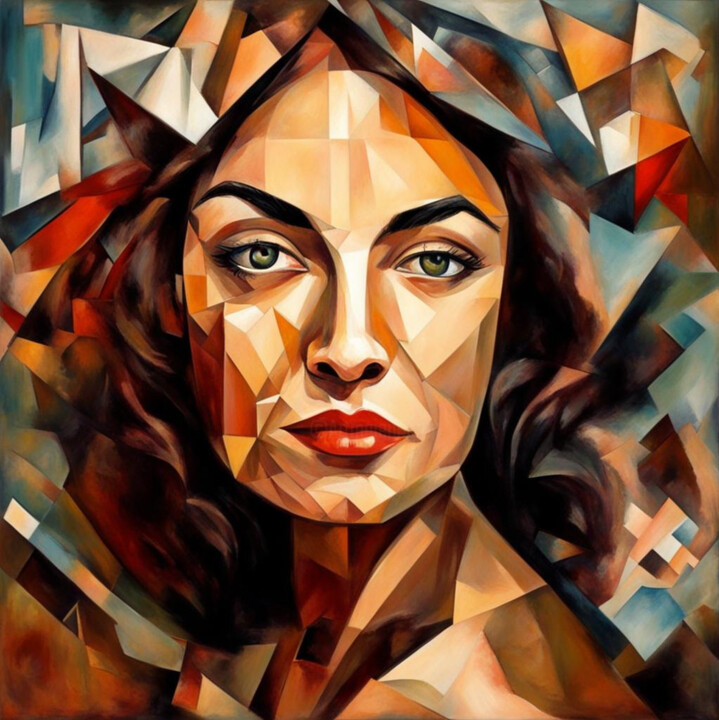 "Alexandra, dressed in selfishness and deceit" 绘画, 31.5x31.5 in