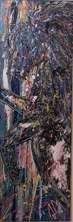 Cabré de couleur 绘画, 39.4x7.9 in
