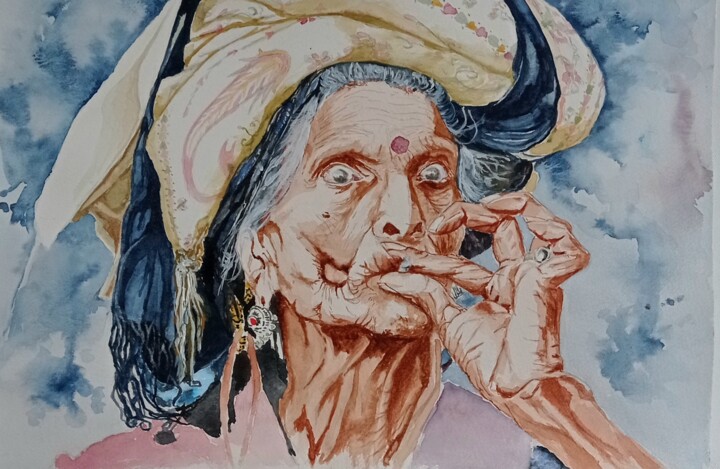 liberté 绘画, 11.8x16.5 in