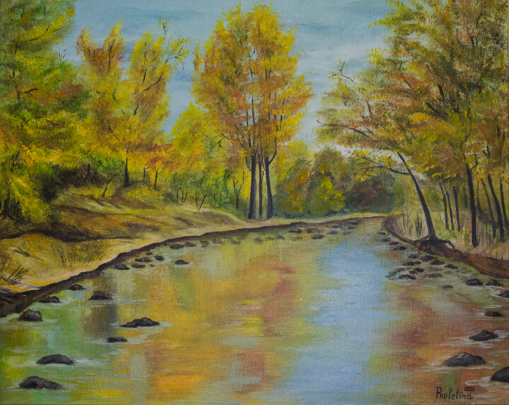 Autumn 绘画, 15.8x19.7 in
