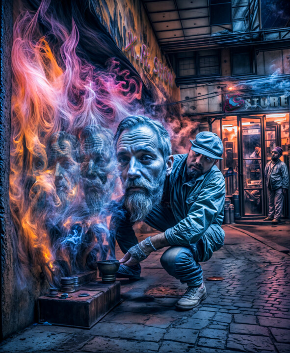 Digitale Kunst,  61,4x50,4 in 
