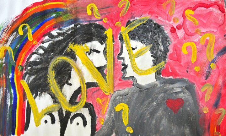 Es amor? 绘画, 0.3x0.5 in